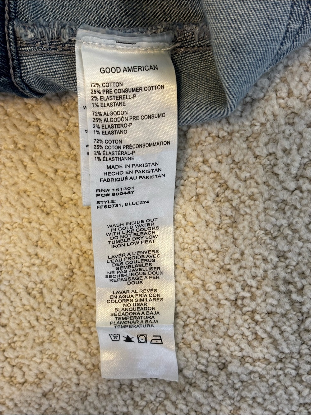 Good American Dark Blue Denim Short-Sleeve Zip Dress - Picture 9 of 11